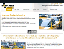 Tablet Screenshot of houstoncabandtaxi.com